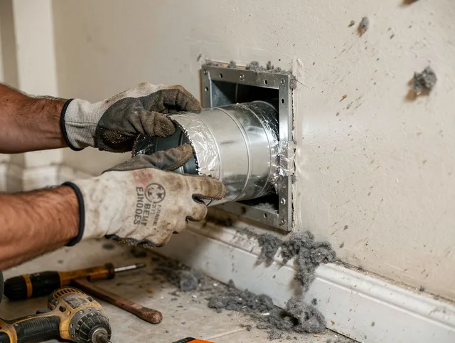Professional dryer vent repair and installation by Milford city  Dryer Vent Cleaning in Milford city 